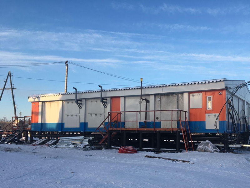 БМЗ (блочно-модульное здание) — комплекс энергоснабжения на 1 МВт для посёлка Оймякон, Республика Саха